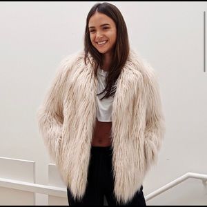 Majorelle Shaggy Fur Coat